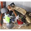 Image 1 : PALLET OF ESTATE INCL. GO CART,VINTAGE GOALIE PADS