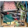Image 1 : PALLET WITH FISHING RODS, PATIO LOUNGE CHAIRS,