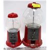 Image 1 : PAIR OF RED CAST IRON BUBBLEGUM MACHINES
