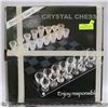 Image 1 : NEW LARGE CRYSTAL CHESS SET DRINKING GAME IN GREEN
