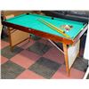 Image 1 : GENDRON WOOD POOL TABLE WITH POOL CUES AND