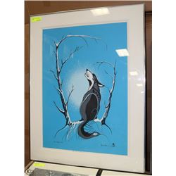 OLD GREY WOLF BY ARCHIE BEAULIEU LTD ED 22/24