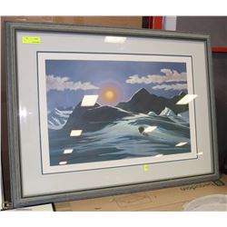 COALVILLE LAKE NWT SIGNED PRINT BY B.W. BROWN