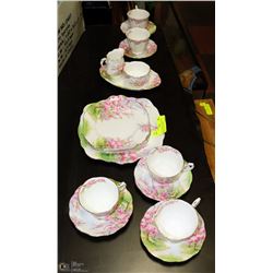 ROYAL ALBERT BLOSSOM TIME CUPS, SAUCERS, DESERT