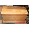 Image 1 : SOLID WOOD HANDCRAFTED CHEST W/