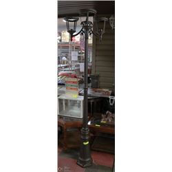 NEW BLACK STAND UP 3-BULB LIGHT
