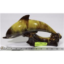BLUE MOUNTAIN POTTERY DOLPHIN ORNAMENT