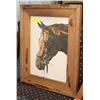 Image 1 : VINTAGE SHARON BLAINE HORSE HEAD FRAMED PICTURE