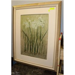 LARGE FRAMED ART WORK 32"X42"