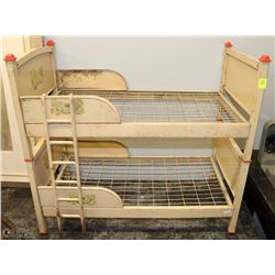 1950'S METAL DOUBLE DECKER DOLL BUNKBED