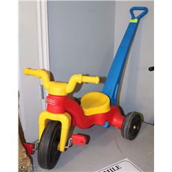 FISHER PRICE  PUSH 'N PEDAL TRIKE