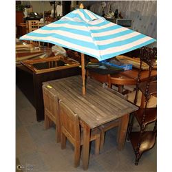 KIDS CEDAR PATIO SET 6 PC'S