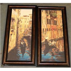 SET OF 2 FRAMED VENICE ITALY PRINTS