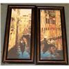 Image 1 : SET OF 2 FRAMED VENICE ITALY PRINTS