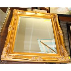 GOLD GUILDED BEVELED MIRROR