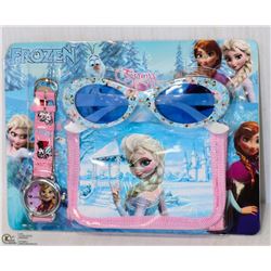 NEW DISNEY FROZEN WATCH WALLET AND GLASSES COMBO