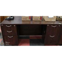 OFFICE DESK WITH LOCKING DRAWERS