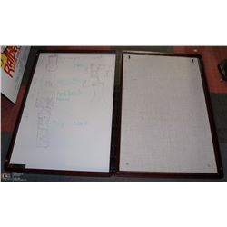 OFFICE WALL MOUNT SOLID OAK BULLETIN BOARD &