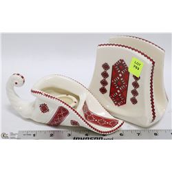 UKRAINIAN CANDLE HOLDER SOLD WITH NAPKIN HOLDER