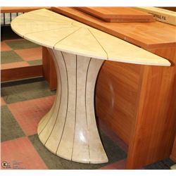 STONE HALF MOON SOFA TABLE