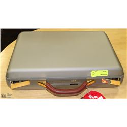 NEW VIP HARDSHELL LEATHER TRIM  BRIEFCASE