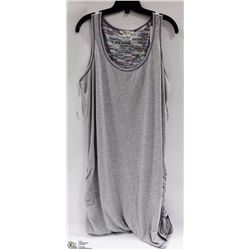 LADIES TANK DRESS GREY SIZE 1X