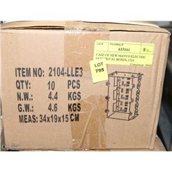 CASE OF NEW MAYCO ELECTRIC ELECTRICAL BOXES, CSA
