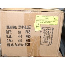 CASE OF NEW MAYCO ELECTRIC ELECTRICAL BOXES, CSA