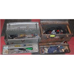 TWO TOOL BOXES WITH CONTENTS
