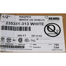 REHAU WHITE UV SHIELD 300FT 1/2" HEX TUBING