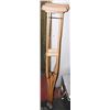 Image 1 : PAIR OF ADJUSTABLE PADDED CRUTCHES