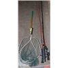 Image 1 : LOT OF FISHING RODS AND FISHING NETS