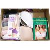 Image 1 : FLAT WITH 3 LADIES BRAS (36C &34C) AND 2 PACKS
