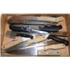 Image 1 : FLAT OF 14 LARGE KITCHEN KNIVES