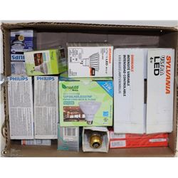LOT OF ASSORTED LED LIGHTBULBS AND ENERGY SAVING