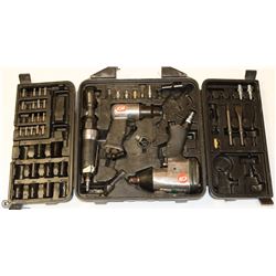 CAMBELL HAUSFELD 3 TOOL KIT, AIR DRILL, WRENCH,