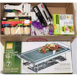HOT STONE GRILL AND MISC. NEW KITCHEN ITEMS
