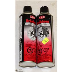 2 CANS OF BRAKE PARTS CLEANER