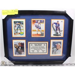 MARK MESSIER EDMONTON OILERS FRAMED CARDS