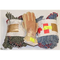 3 ASSORTED BUNDLES OF WORK GLOVES
