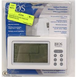 INDOOR/OUTDOOR WIRELESS THERMOMETER