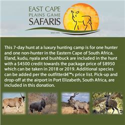 East Cape Plains Game Safaris