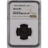 Image 1 : Great Britain 1799 1/4 Penny NGC MS64 Brown *ONLY 16 GRADED*