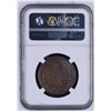Image 2 : India 1845 C 1/2 Anna S& W-2.59 Type A Numeral 4 W/ Serif NGC XF45 Brown *ONLY 1 GRADED*