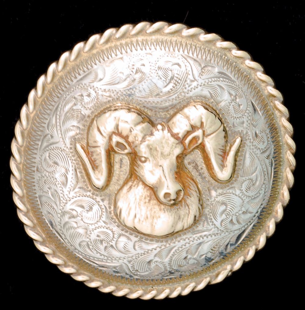 アクセサリー Edward H Bohlin Scarf Slide Indian Head Edward H. Bohlin Bighorn Sheep Scarf Slide