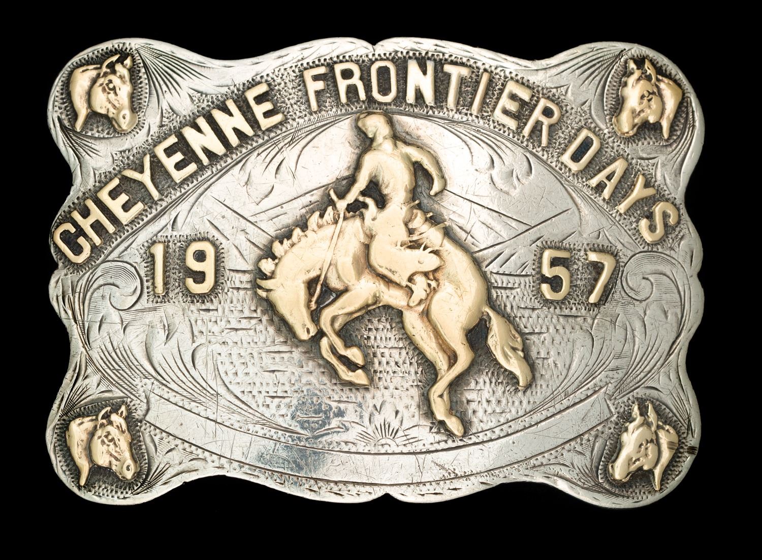 Cfd Rodeo Buckles Enoch Walker’s Cheyenne Frontier Days Trophy Buckle