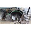 Image 10 : Qty 2 Rolling Shelves and Cart w/ Contents: Engines, Parts, Rims, Etc.