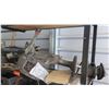 Image 2 : Qty 2 Rolling Shelves and Cart w/ Contents: Engines, Parts, Rims, Etc.