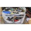 Image 1 : Rolling Cart w/ Misc. Tools and Hardware: Hose Clamps, Tape Measure, Etc.