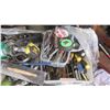 Image 3 : Rolling Cart w/ Misc. Tools and Hardware: Hose Clamps, Tape Measure, Etc.
